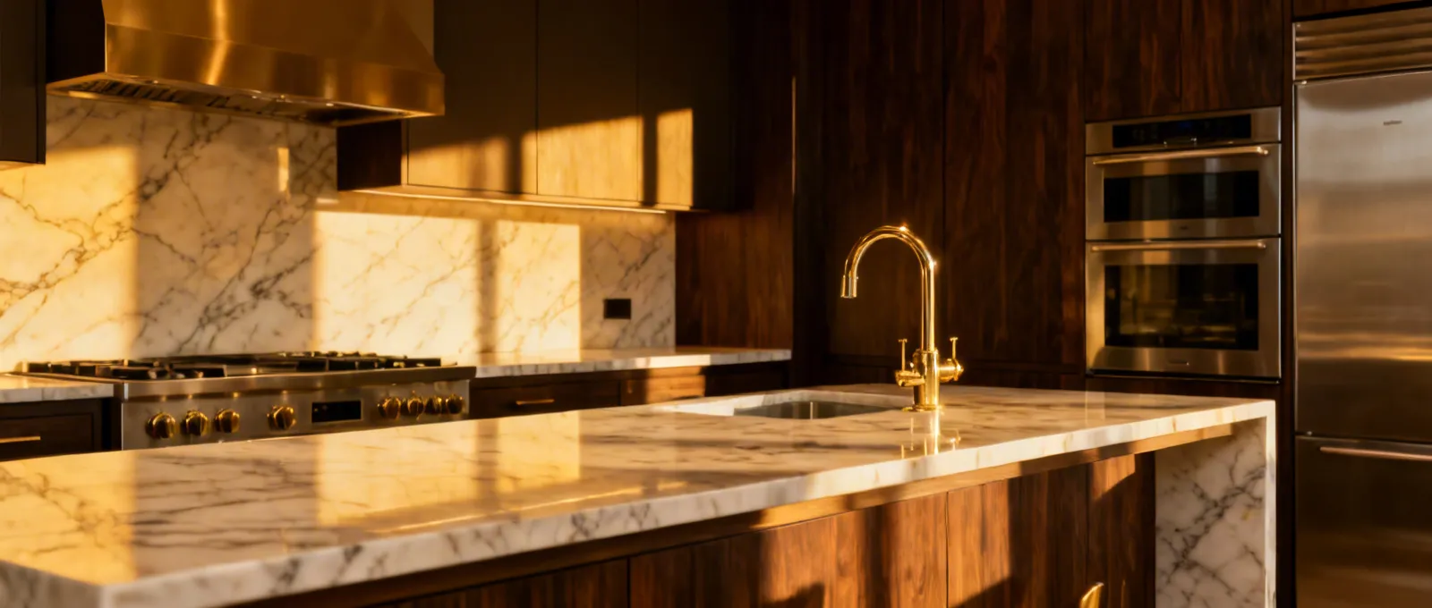 Silestone Premium Quartz Countertop in Luxury Kitchen