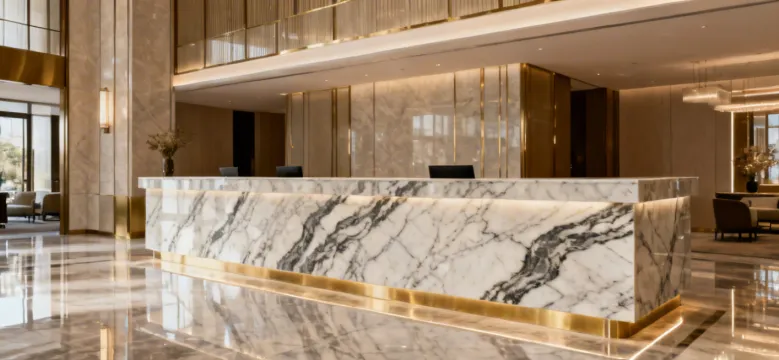 Silestone Quartz Hospitality Reception Counter